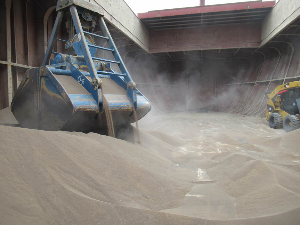 Rock phosphate stock and handling